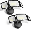 LED Flood Lights Outdoor 3500LM Security Light, 30W Bright Outdoor Lights 2 Pack, 5000K Daylight White, IP65 Waterproof 3 Adjustable Heads for Garage, Backyard, Patio, Garden, Porch&Stair(Black)