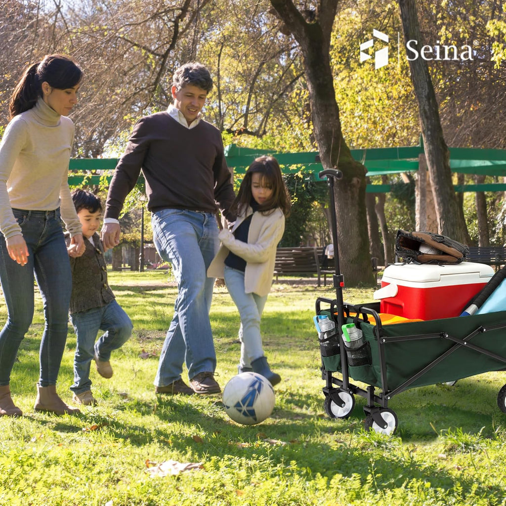 SUW-206 Green 5" Wheel Compact Wagon(Removable Wheels)